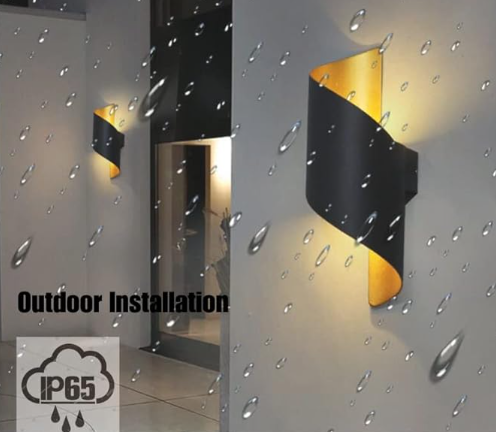 10W Nordic LED Wall Lamp – Indoor/Outdoor Waterproof Sconce