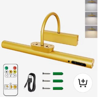Cordless Picture Light – Dimmable, Rechargeable, with Remote & Timer