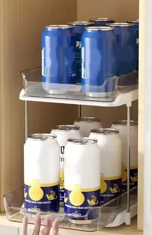 Under-Sink Organizer (4-Pack) – 2-Tier Pull-Out Drawers for Bathroom & Kitchen
