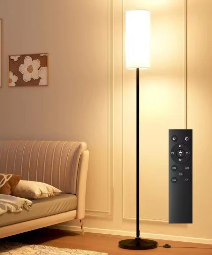 Dimmable Floor Lamp – Remote + Foot Switch, Energy-Saving LED