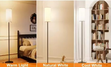 Dimmable Floor Lamp – Remote + Foot Switch, Energy-Saving LED