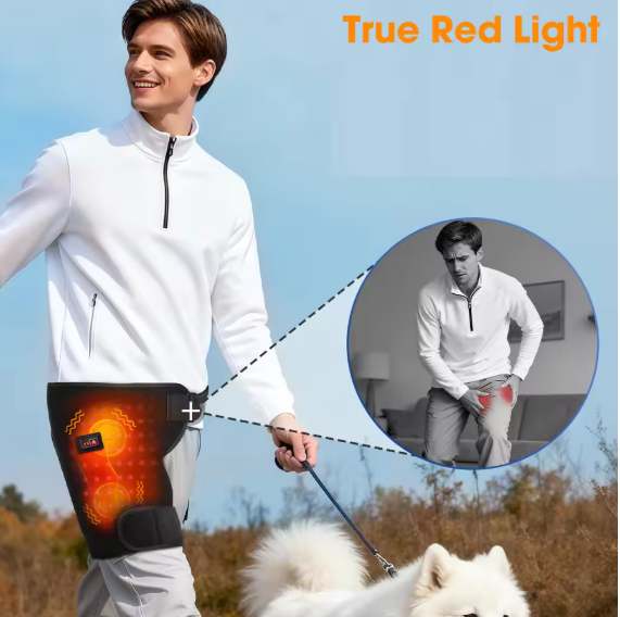 Heated Sciatica Relief Belt – Red Light + Heat for Lower Back & Hip Pain