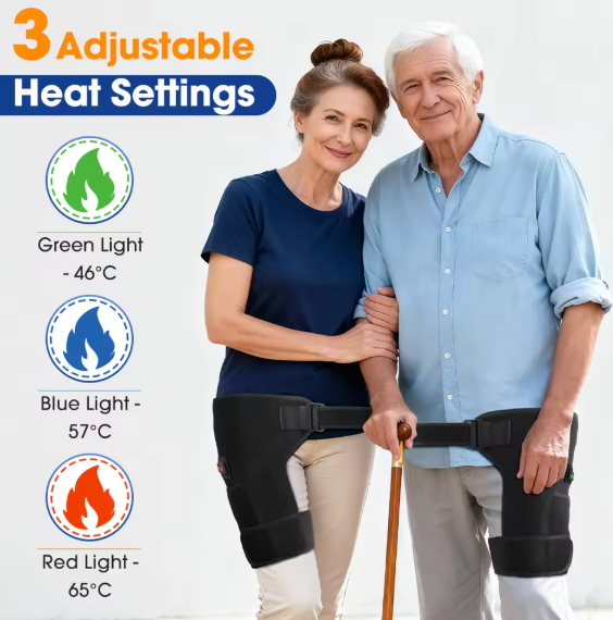 Heated Sciatica Relief Belt – Red Light + Heat for Lower Back & Hip Pain