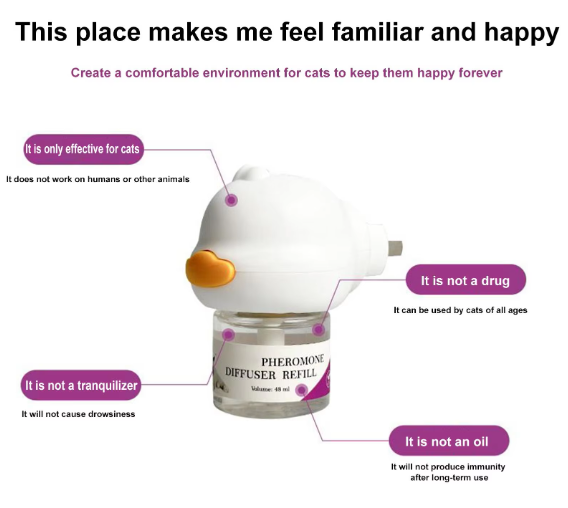 Calming Cat Pheromone Diffuser – Stops Stress & Spraying