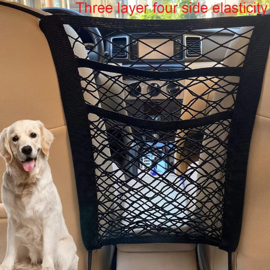 Pet Car Barrier – Keeps Dogs Safely in the Back Seat
