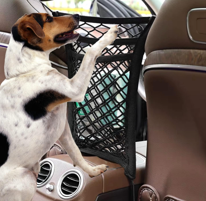 Pet Car Barrier – Keeps Dogs Safely in the Back Seat