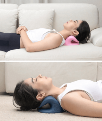 C‑Shaped Cervical Traction Pillow – TMJ Relief, Neck Stiffness & Posture Correction