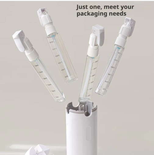 4-in-1 Travel Bottles – Leakproof, TSA-Friendly, for Shampoo, Conditioner, Lotion & Perfume