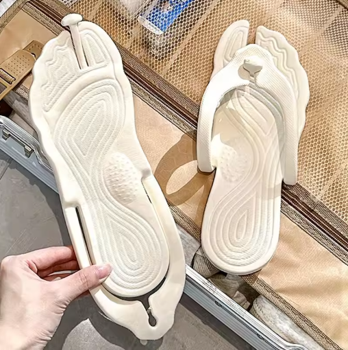 Folding Flip-Flops – Portable, Lightweight EVA Sandals for Travel, Beach & Business Trips