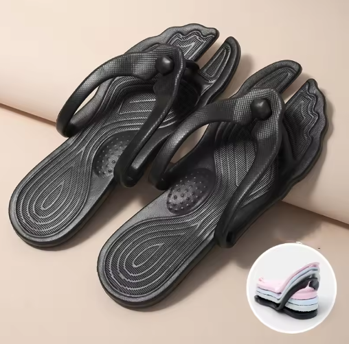 Folding Flip-Flops – Portable, Lightweight EVA Sandals for Travel, Beach & Business Trips