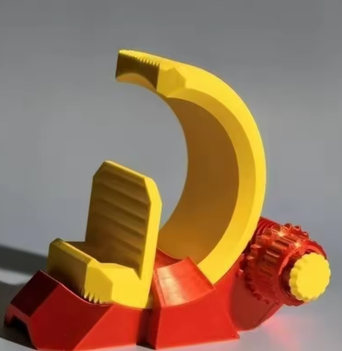 3D Printed Phone Holder – Rotatable, Detachable Mechanical Stand (Cool Desk Decor)