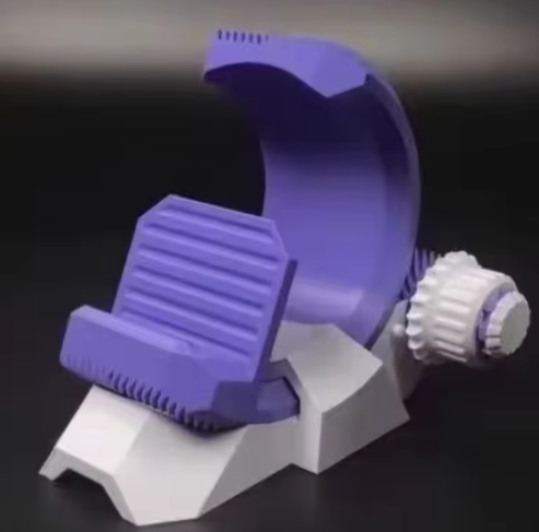 3D Printed Phone Holder – Rotatable, Detachable Mechanical Stand (Cool Desk Decor)