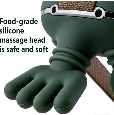 Neck & Shoulder Massager – Rechargeable, Deep Kneading, Finger-Pressure Relief (No Heat)