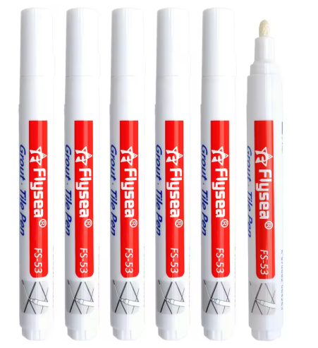 Grout Pen – Waterproof Tile & Seam Repair Marker for Bathroom, Floor & Wall (White)