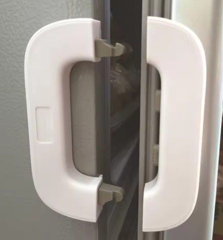Adhesive Refrigerator Safety Lock – Childproof Lock for Fridge, Drawers & Cabinets (Multi-Purpose)