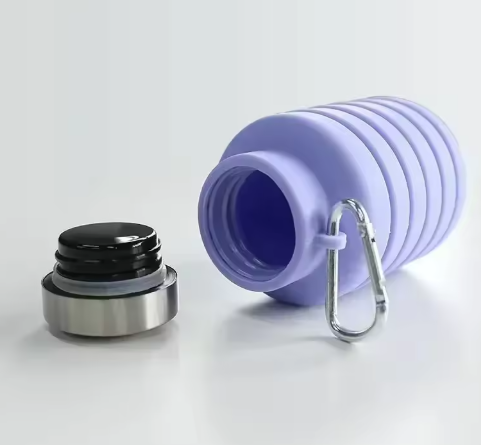 Foldable Silicone Water Bottle – Portable Collapsible Bottle for Travel & Sports