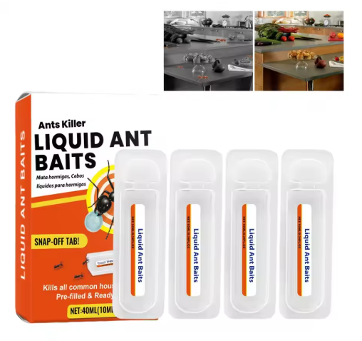 Ant Traps (4-Pack) – Indoor Bait Traps for Home & Kitchen (Kills Ants Fast)