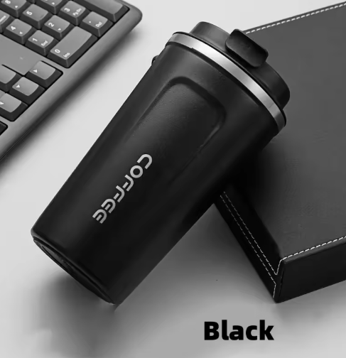Leak-Proof Stainless Steel Travel Mug – 510ml Thermal Coffee Cup for Office & Travel