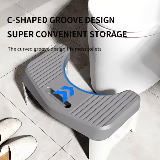 Toilet Stool – Squatting Footstool for Adults, Kids & Pregnant Women (Anti-Slip)