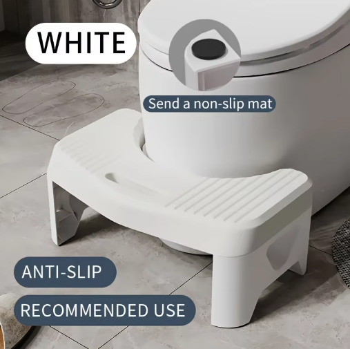 Toilet Stool – Squatting Footstool for Adults, Kids & Pregnant Women (Anti-Slip)