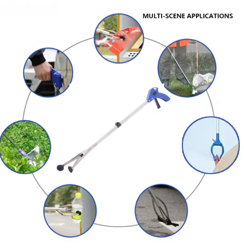 Aluminum Grabber Tool – Litter Picker & Reacher for Home, Workplace & Outdoor (No Bending)